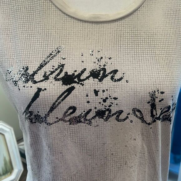 Silver Sparkle Calvin Klein Top Size Small - Picture 2 of 8